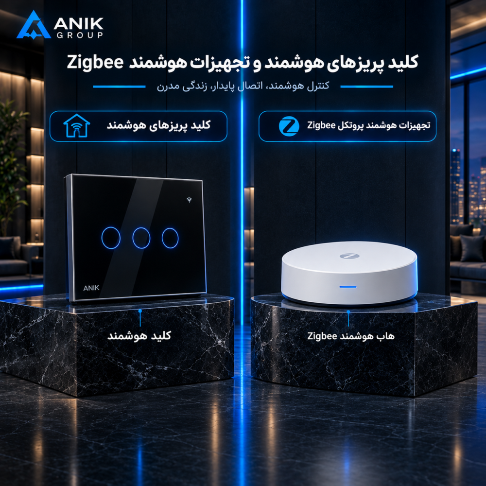 کلید و پریزهای هوشمند تجهیزات هوشمند پروتکل زیگبی | Zigbee